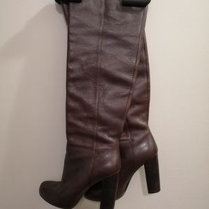 Nine West leather knee high boots